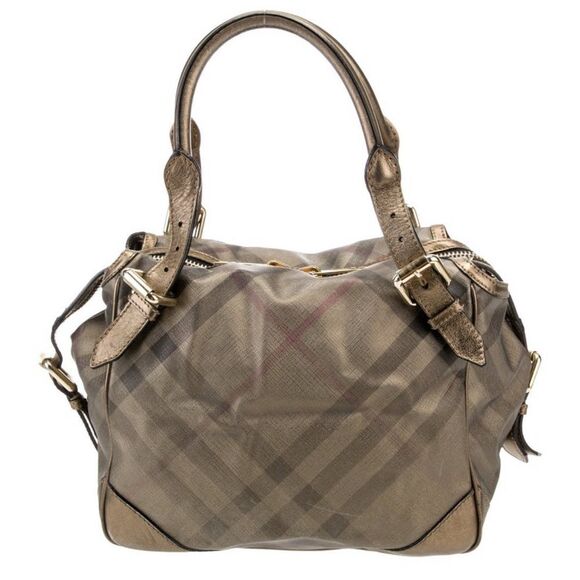 Burrberry Classic Checkered metallic Women's Shoulder Handbag - Picture 1 of 12